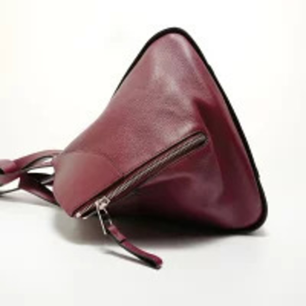 Loewe Handbag Hammock Brown Bordeaux Red Purple Leather Purple Red